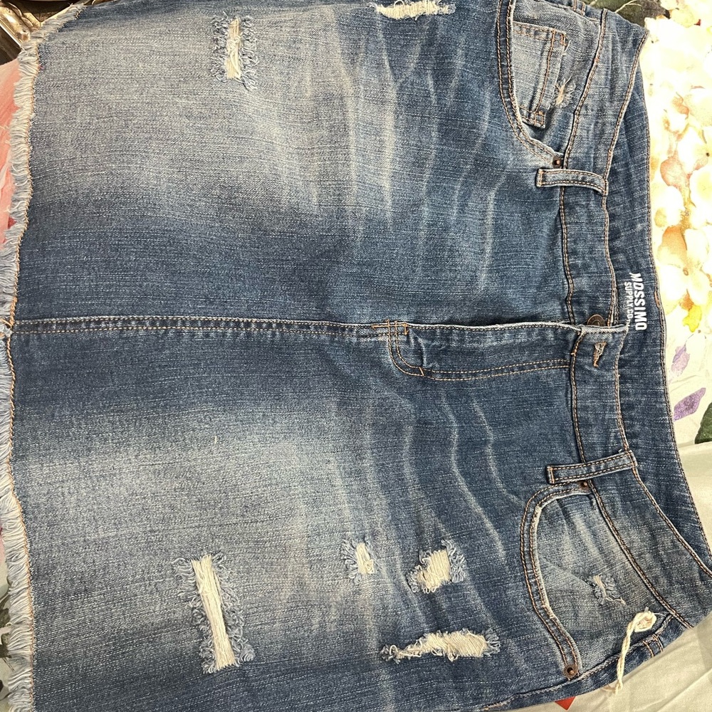 Mossimo Supply Co. Blue Denim Skirt